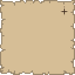 A treasure map of an island, with the prizes still to be marked.